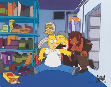 A Simpsons “Treehouse of Horror V" Production Cel.