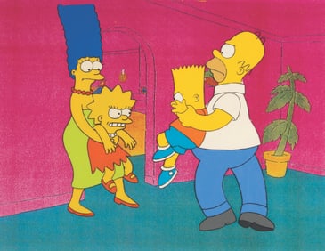 A Simpsons “Bart Ruins Thanksgiving" Cel.