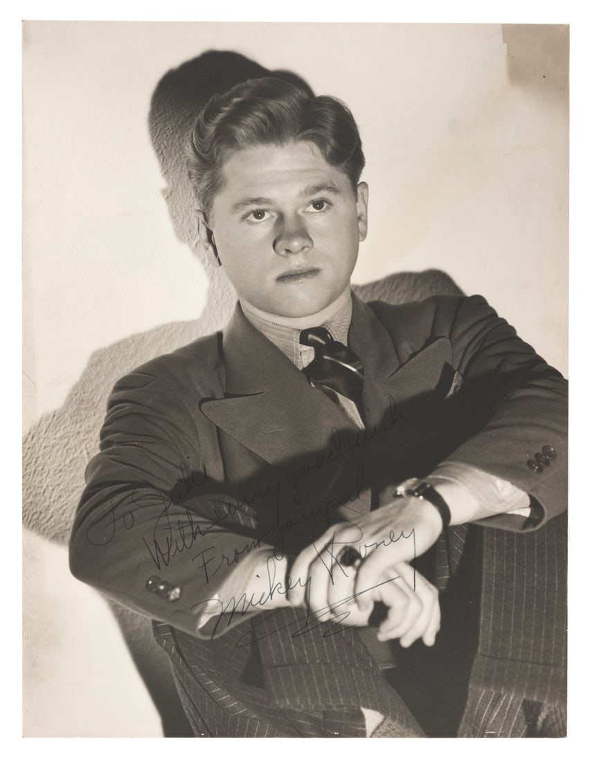 A Signed Mickey Rooney Photo. (1 of 2)
