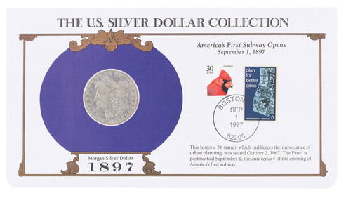 A United States Mint 1897 Morgan Silver Dollar. (1 of 2)