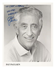 A Pat Paulsen Signed Headshot.