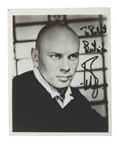 A Signed Yul Brynner Photo.