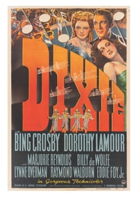 A "Dixie" One-Sheet Poster.