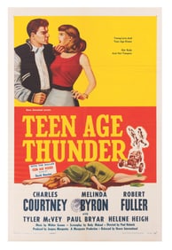 A “Teen Age Thunder” One-Sheet Poster.