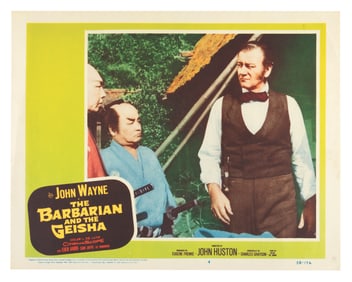 A "The Barbarian and the Geisha" Lobby Card.