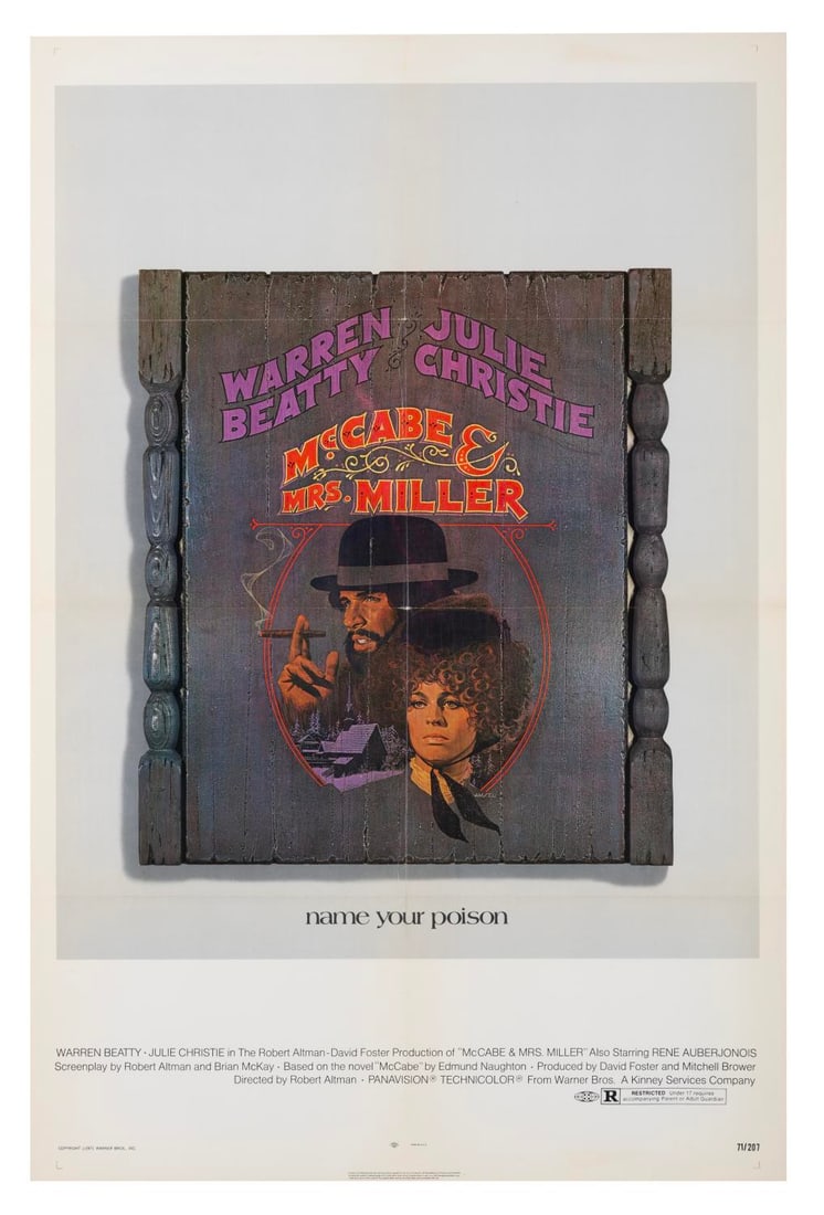 A "McCabe & Mrs. Miller" One-Sheet Poster. (1 of 1)