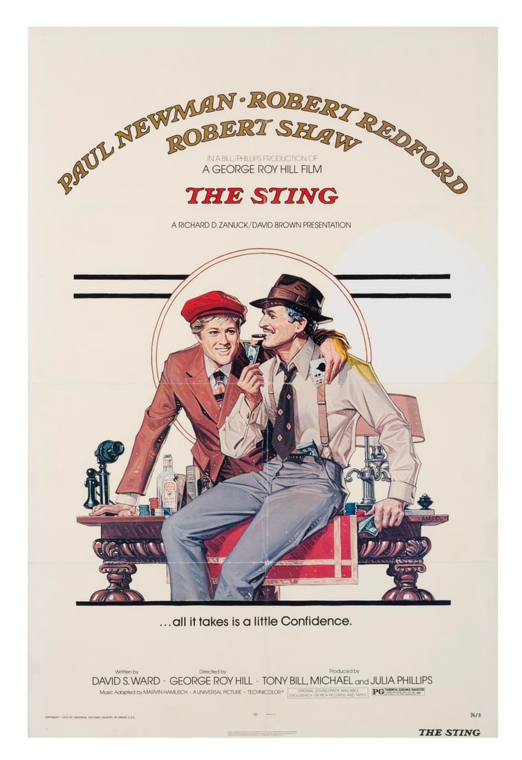 A "The Sting" One-Sheet Poster. (1 of 1)