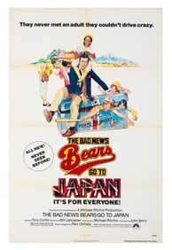 A "The Bad News Bears Go to Japan" One-Sheet Poster.