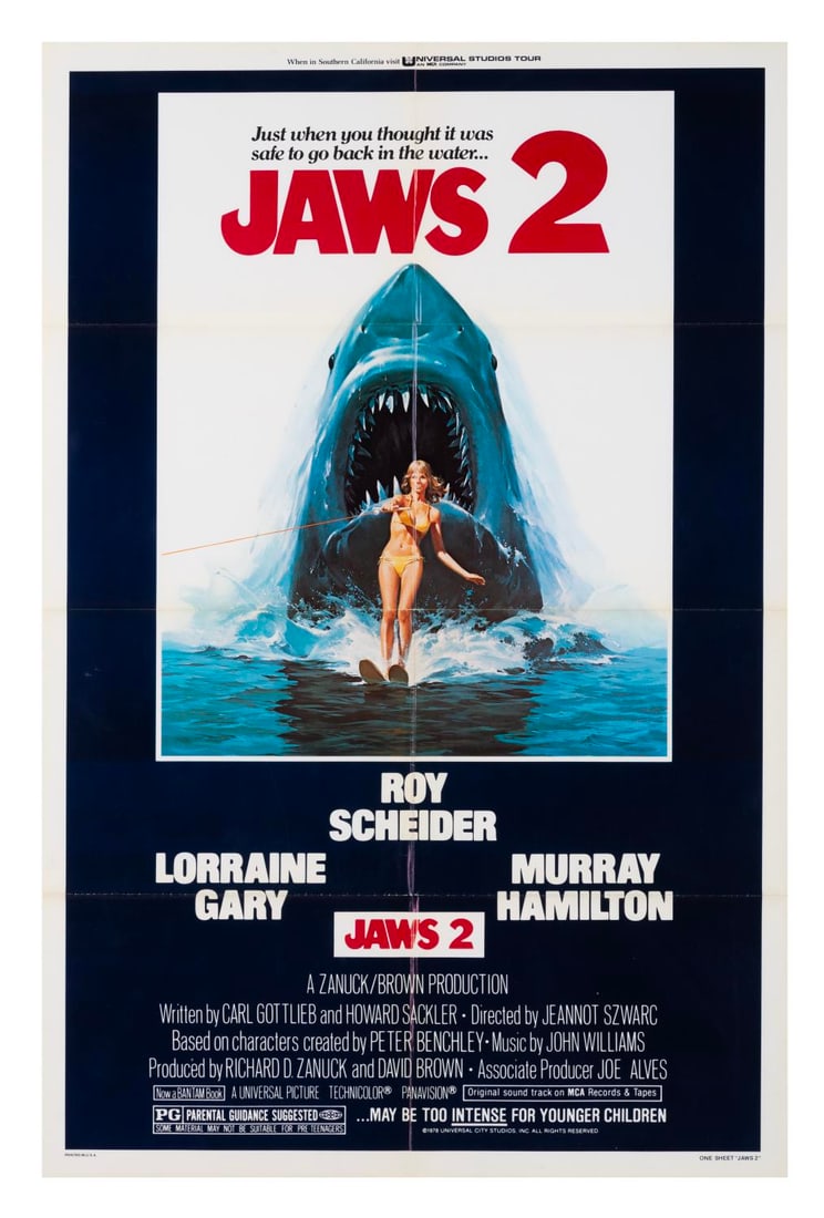 A "Jaws 2" One-Sheet Poster. (1 of 1)