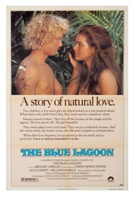 A "The Blue Lagoon" Signed One-Sheet Poster.