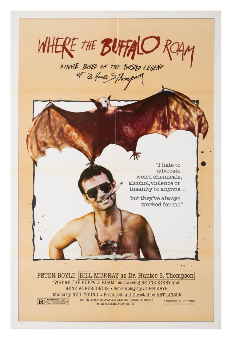 A "Where the Buffalo Roam" One-Sheet Poster. (1 of 1)