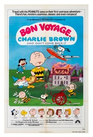 A "Bon Voyage, Charlie Brown" One-Sheet Poster.