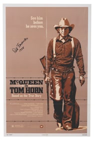 A Signed Original Release "Tom Horn" One-Sheet Poster.