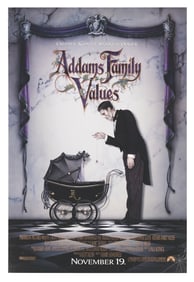 An "Addams Family Values" Lurch One-Sheet Poster.