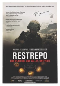 A "Restrepo" Signed Event Poster.