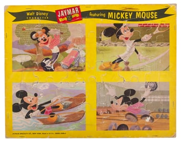 A Walt Disney Character Mickey Mouse Frame Tray Puzzle.