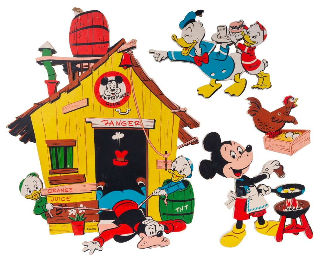 A Set of Mickey Mouse Club Character Decorative Pieces. (1 of 1)