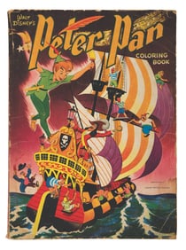 A Walt Disney's Peter Pan Coloring Book by Whitman.