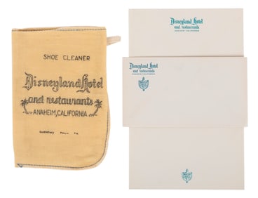 Disneyland Hotel Stationery & Shoe Cleaner.