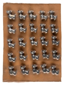 A Set of Shrink-Wrapped "Lady and the Tramp" Jock Figures.