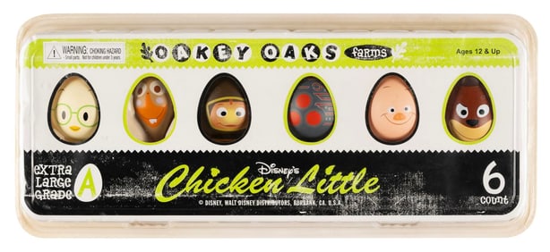 A “Chicken Little” Egg Carton Figure set.