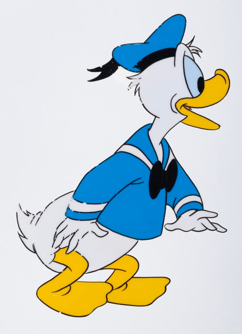 A Donald Duck Original Production Cel. (1 of 2)