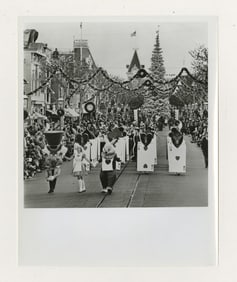 A Disneyland Christmas Parade Publicity Photo.