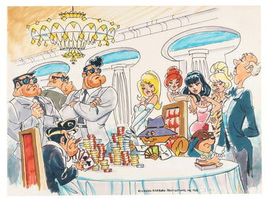Secret Squirrel Presentation Artwork by Iwao Takamoto.