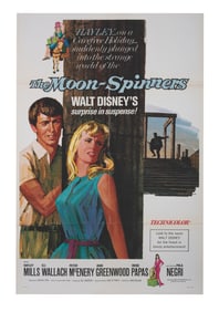 A "The Moon-Spinners" One-Sheet Poster.
