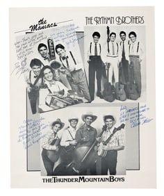 A Multi-Signed Disneyland Bands Print.