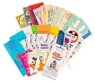 A 1975-2000 Disneyland Ticket Collection.