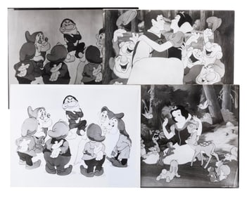 Four "Snow White and the Seven Dwarfs" Photographs.
