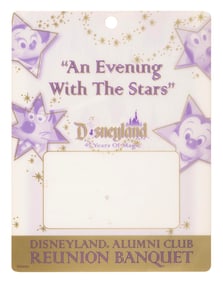 A Disneyland Alumni Club Reunion Banquet Tag.