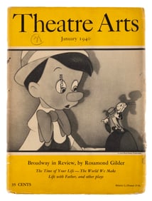 A Pinocchio January 1940 Theatre Arts Magazine.