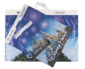 A Collection of Disney Parks Shopping Bags.
