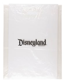 A Clear Disneyland Resort Shopping Bag.