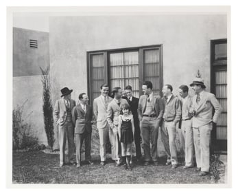 An Early Photo of Disney Studio Staff With Margie Gay.