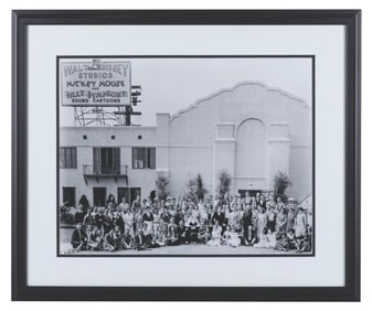 A Walt Disney and Staff at the Hyperion Studio Photo.