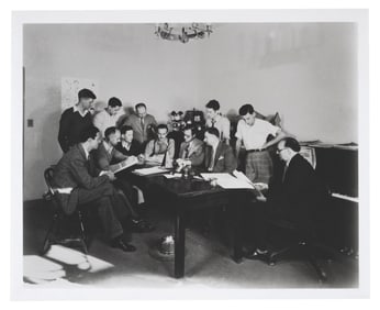 A Photo of Walt Disney and His Staff.
