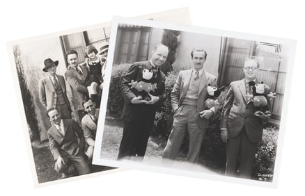 A Pair of Early Walt Disney Studios Photos.
