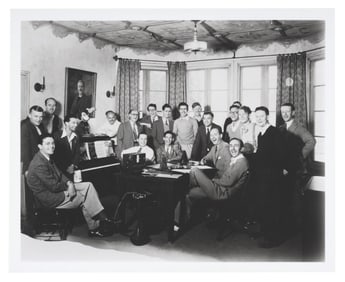 A Group Photo with Walt in the Hyperion Music Room.