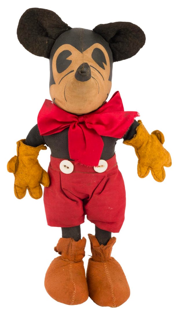 An Early Borgfeldt Mickey Mouse Doll. (1 of 5)