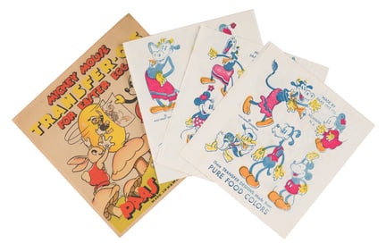 A Pack of Mickey Mouse Transfer-O-s for Easter Eggs.