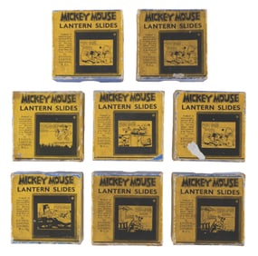 A Mickey Mouse Magic Lantern Slides Collection.