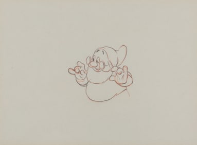 A "Snow White and the Seven Dwarfs" Production Drawing.