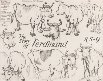 A “Ferdinand the Bull" Ferdinand's Mama Model Sheet.