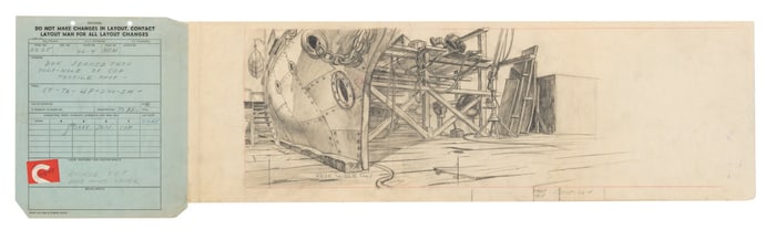 A “The Autograph Hound" Layout Drawing and Production Form.