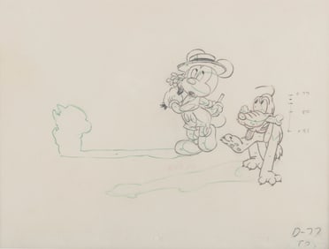 A “Mickey’s Surprise Party" Original Production Drawing.