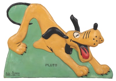 An Old King Cole Pluto Display.