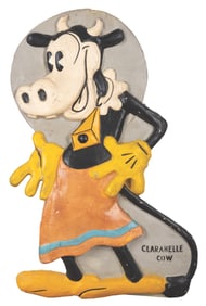 An Old King Cole Clarabelle Cow Display.